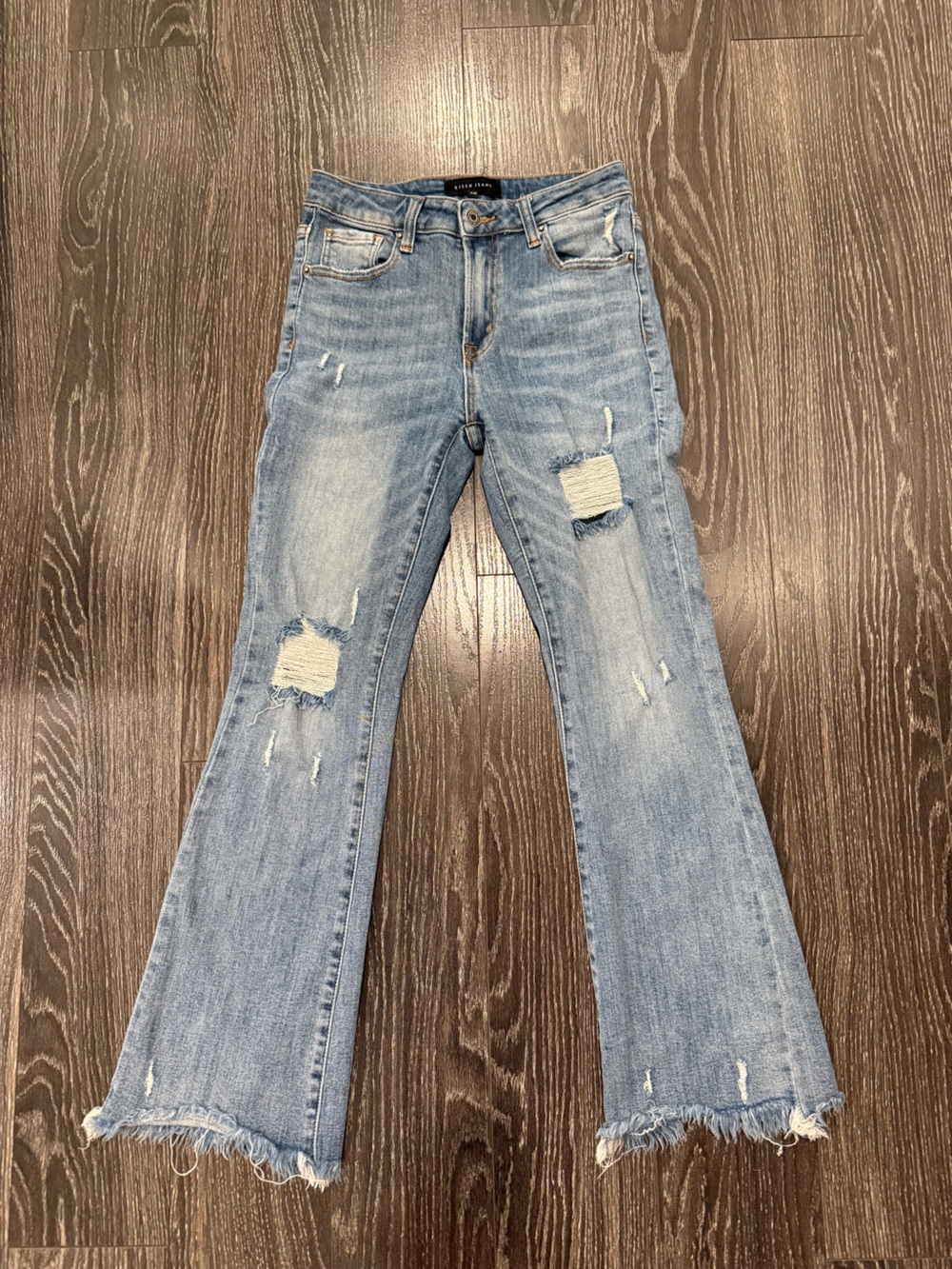 Risen Jeans - Bootcut Ripped Jeans